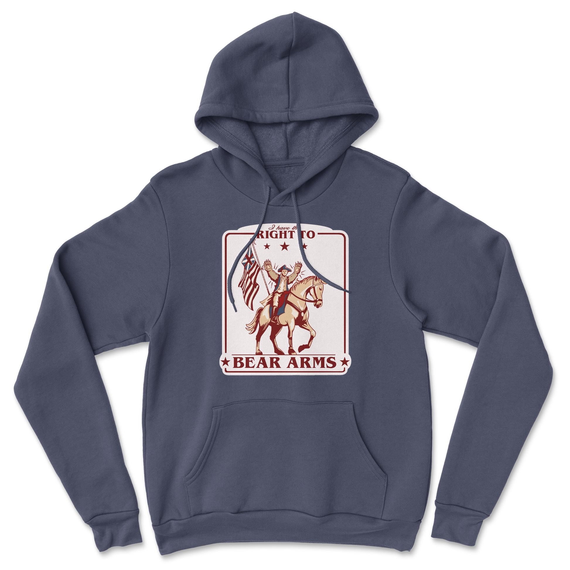 Heavy Blend Hoodie Right to Bear Arms in Navy