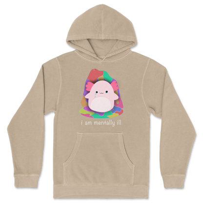 Independent Clothing Co. Hoodie Mentally Ill and Squishy in Sandstone