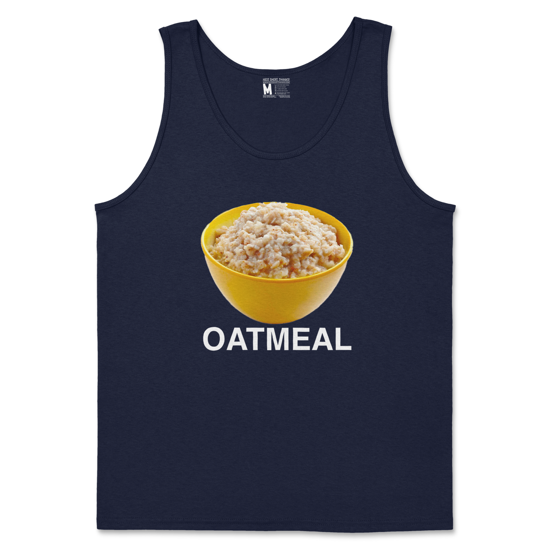 Gildan SoftStyle Tank Top Oatmeal in Navy