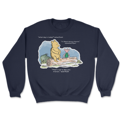 The Nice Shirt Crew Neck Winnie the Pooh  in Navy