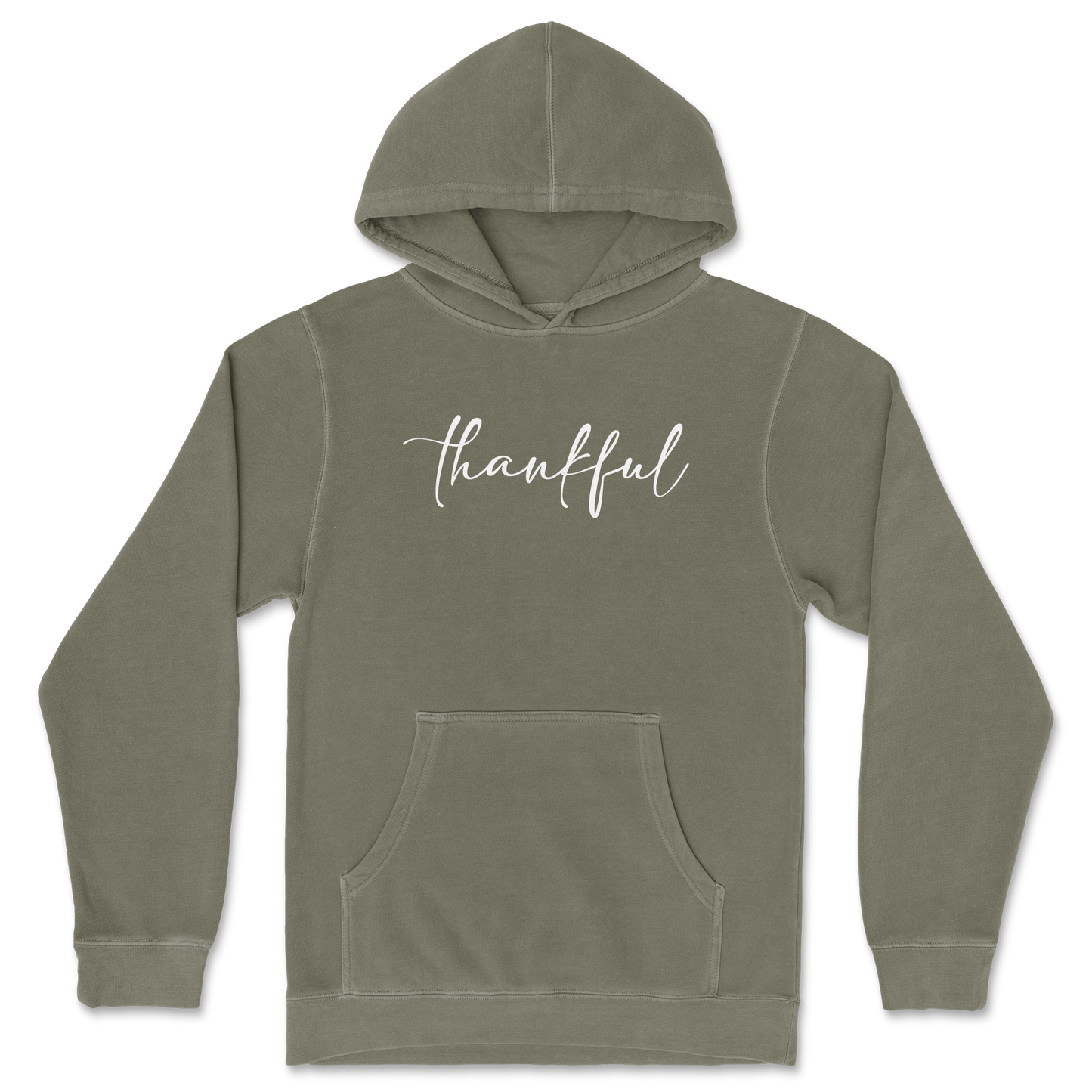 Independent Clothing Co. Hoodie Thankful  in Olive