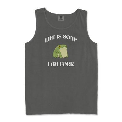 Comfort Colors Tank Top I Am Fork  in Pepper