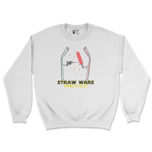 Gildan SoftStyle Crew Neck Straw Wars in White