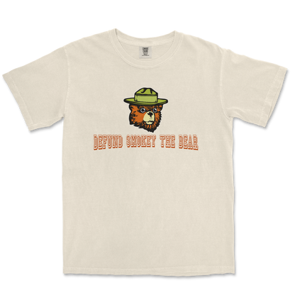 Comfort Colors T-Shirt Defund Smokey Bear in Ivory