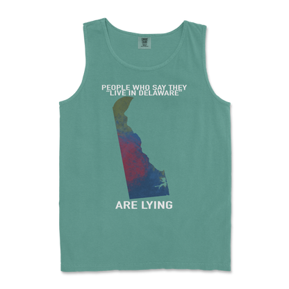 Comfort Colors Tank Top Delaware Doesnt Exist in LightGreen