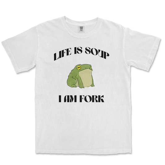 Comfort Colors T-Shirt Life is Soup in White