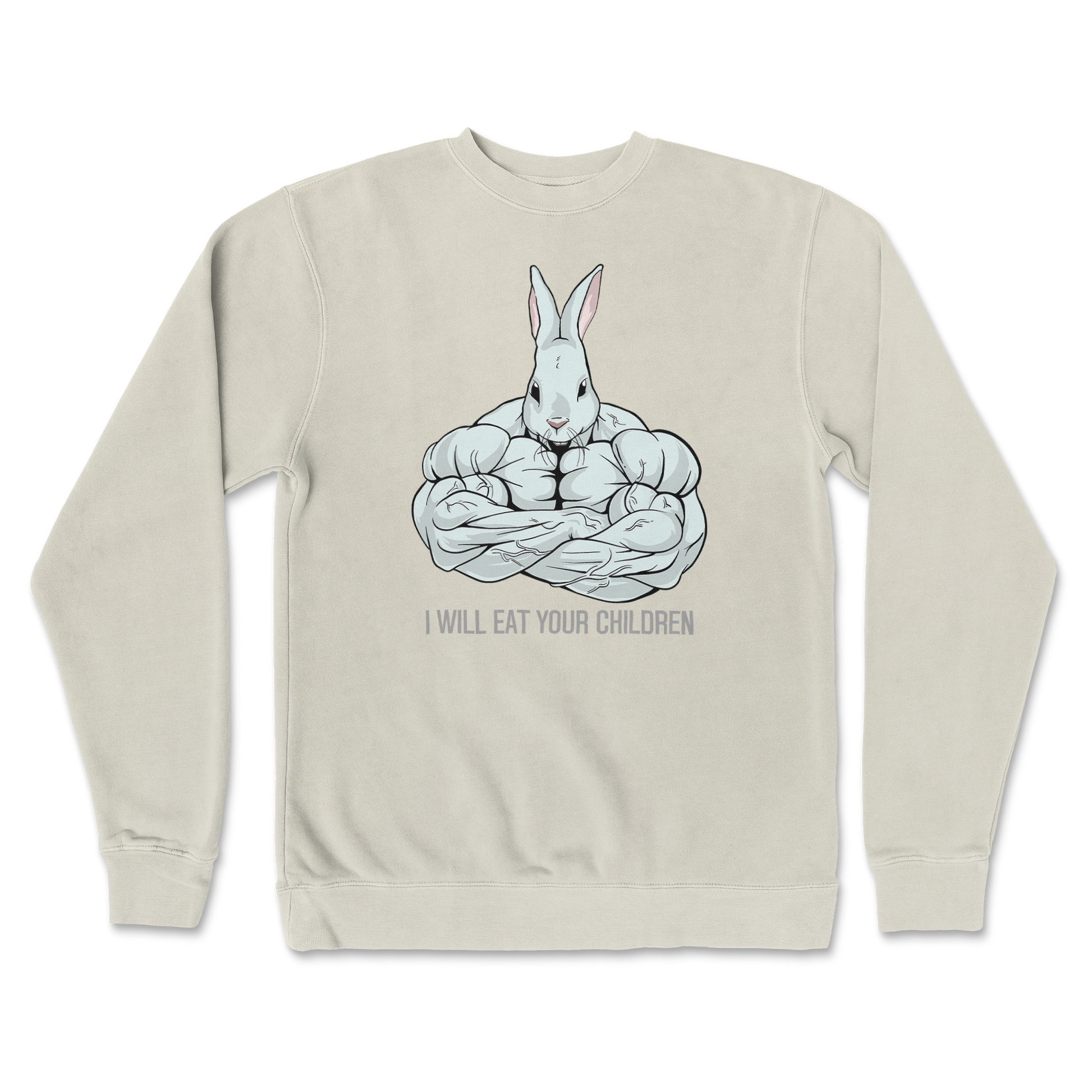 Independent Clothing Co. Crew Neck Scary Rabbit in Bone