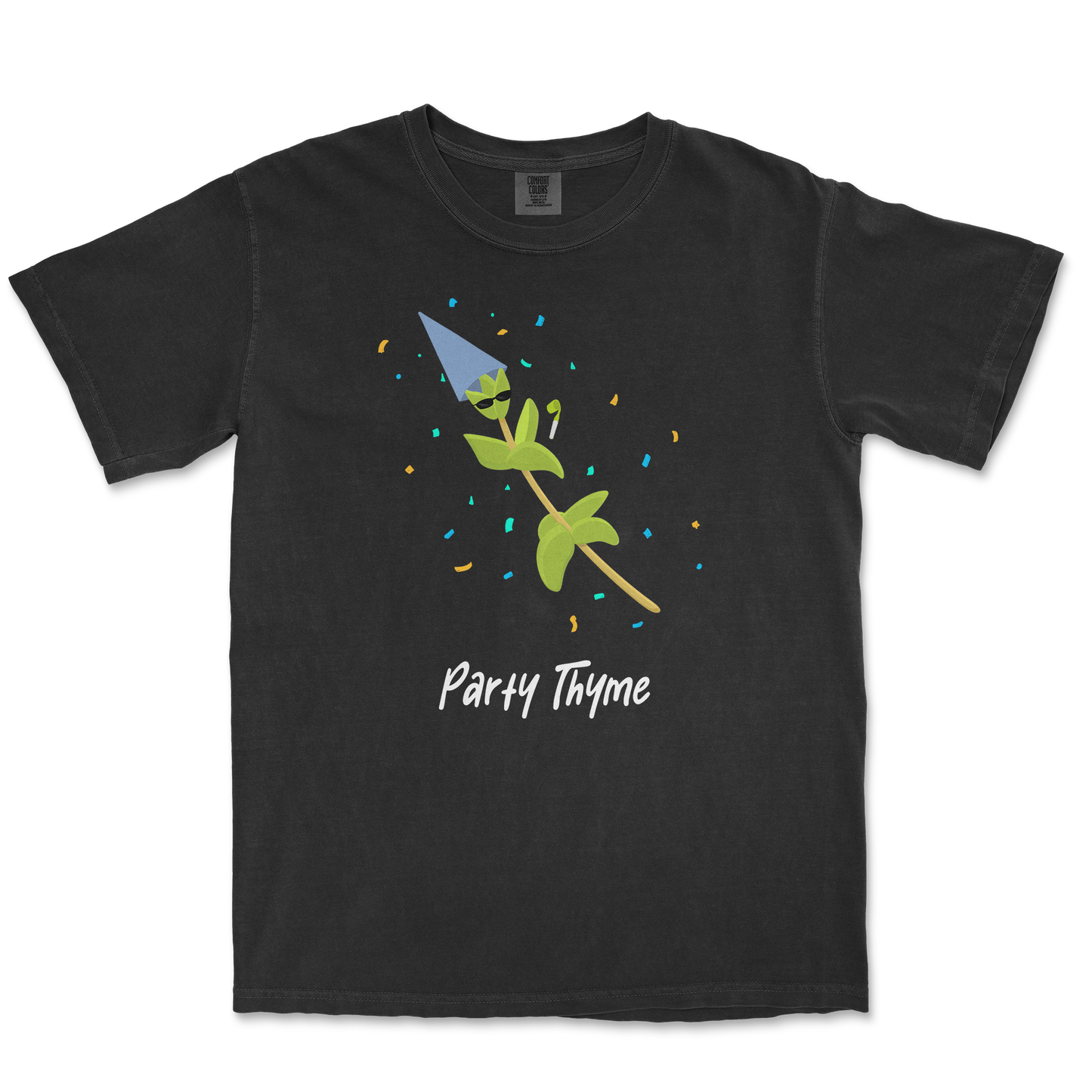 Comfort Colors T-Shirt Party Thyme in Black