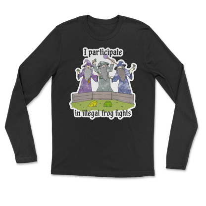 The Nice Shirt Long Sleeve Wizard Activities  in Black