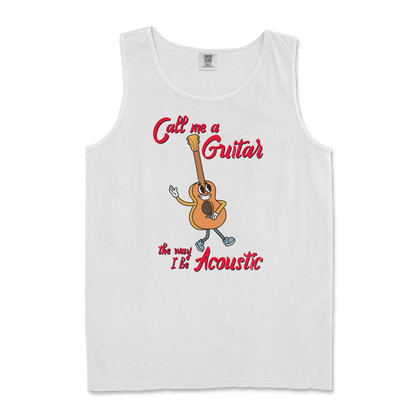 Comfort Colors Tank Top I Do Be Acoustic  in White