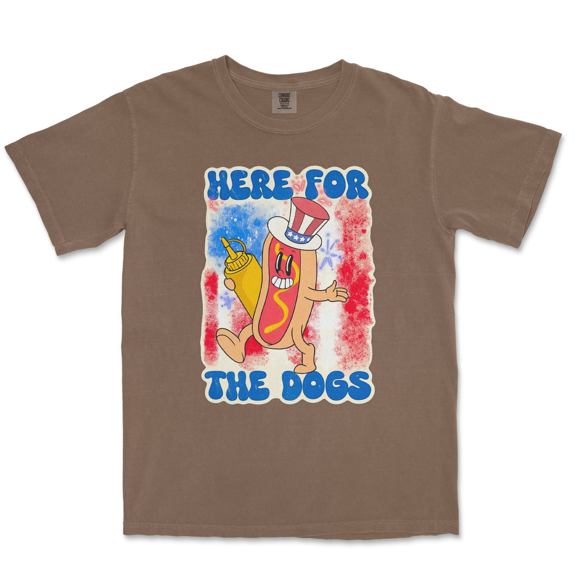 Comfort Colors T-Shirt Hot Dog in Espresso
