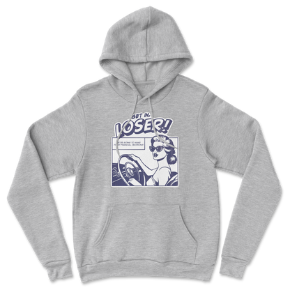 The Nice Shirt Hoodie Get In Loser  in Grey-Heather