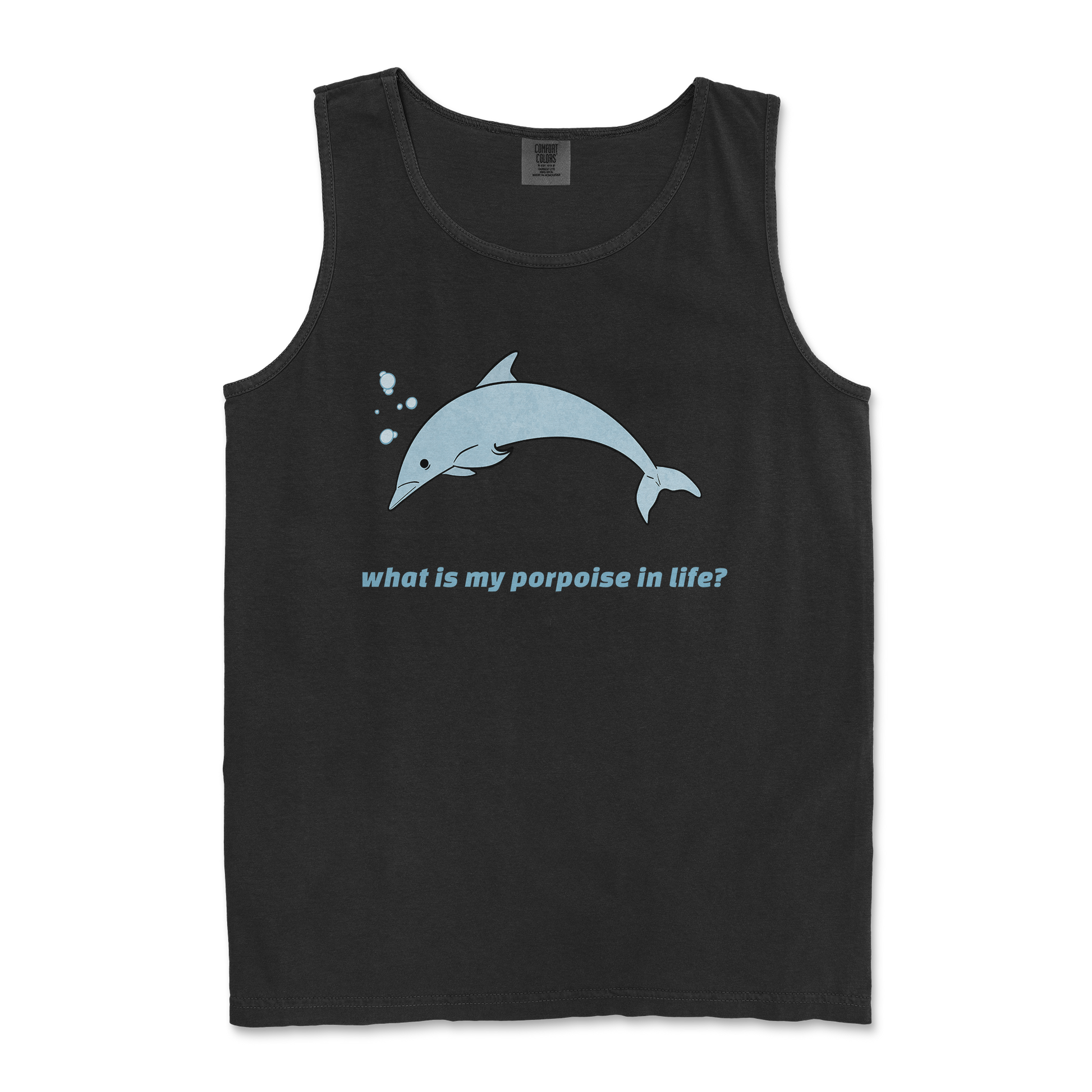 Comfort Colors Tank Top Porpoise in Black