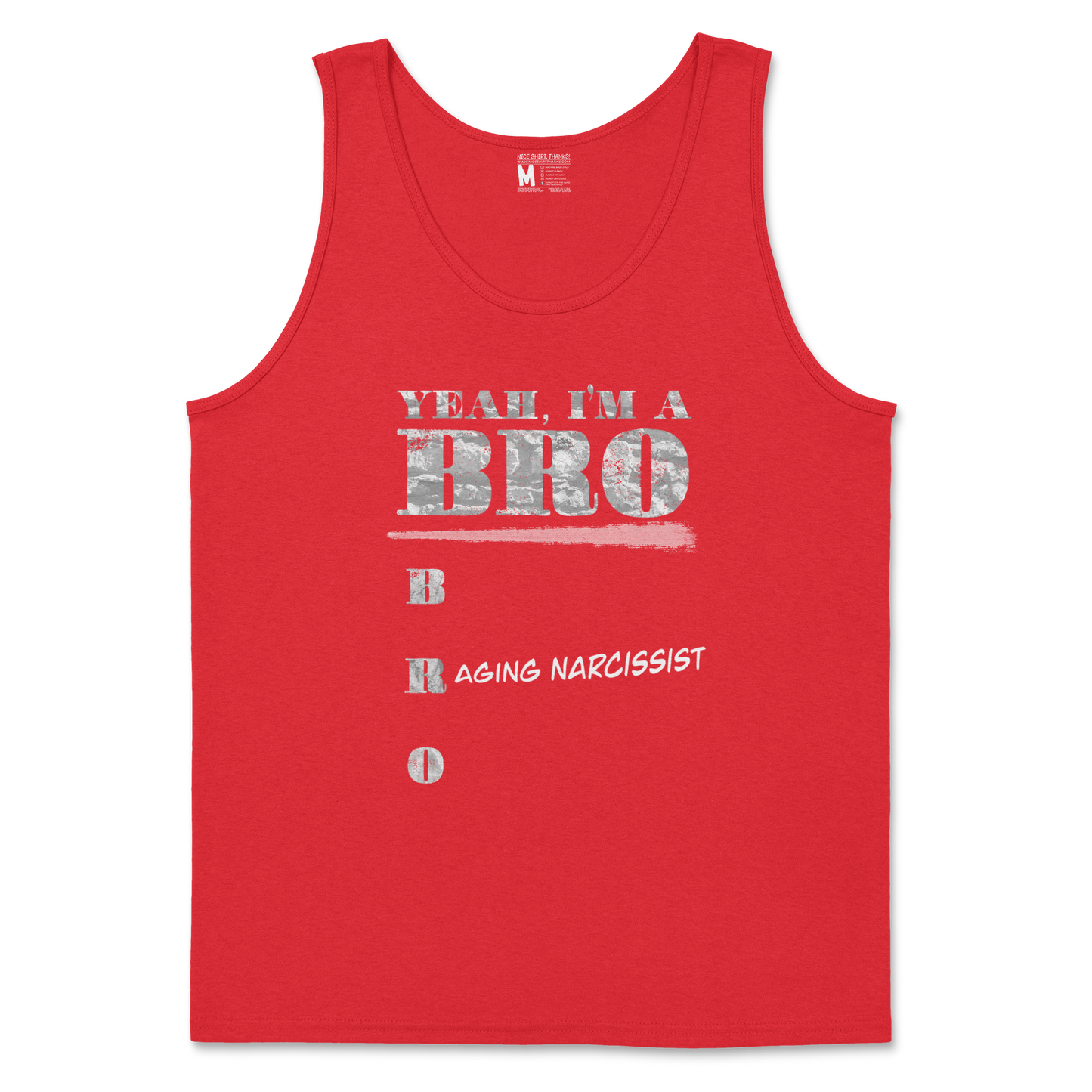 Gildan SoftStyle Tank Top Im Your Bro in Red