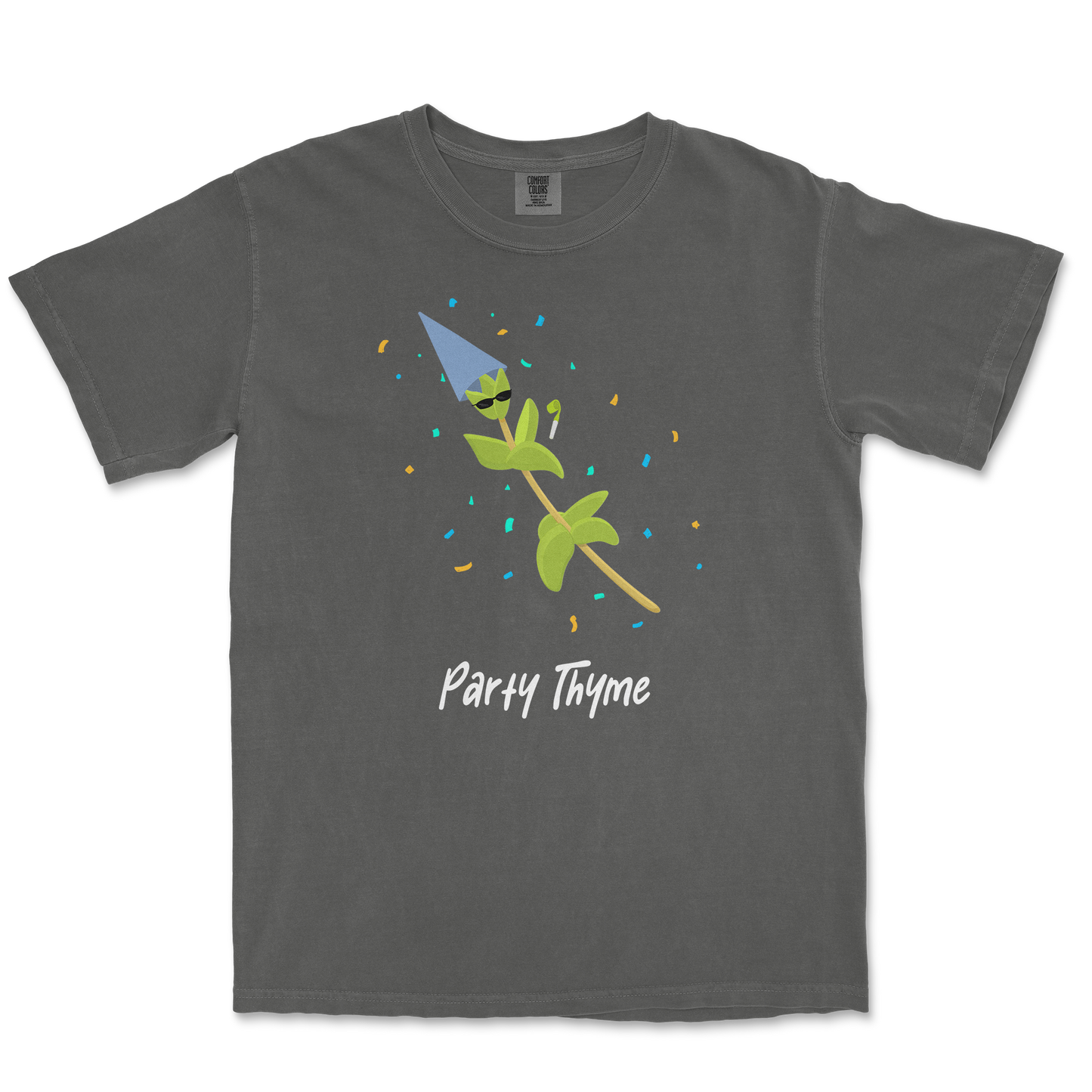 Comfort Colors T-Shirt Party Thyme in Pepper