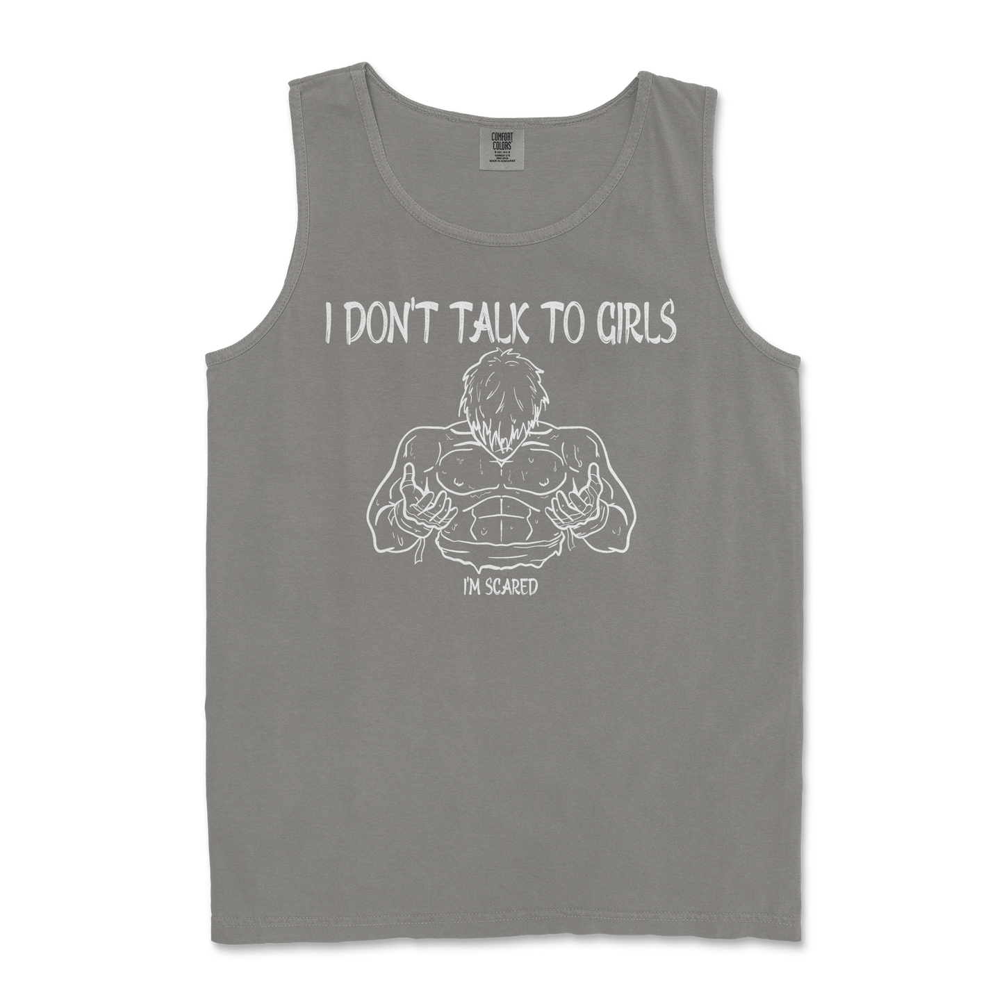 Comfort Colors Tank Top Gym Shirt in Grey