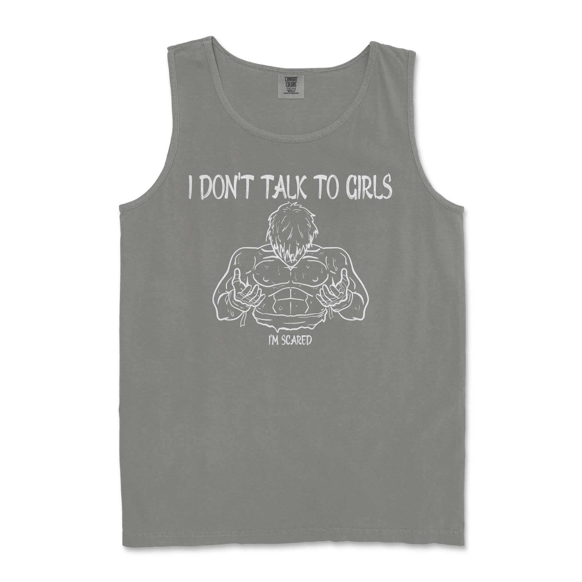 Comfort Colors Tank Top Gym Shirt in Grey