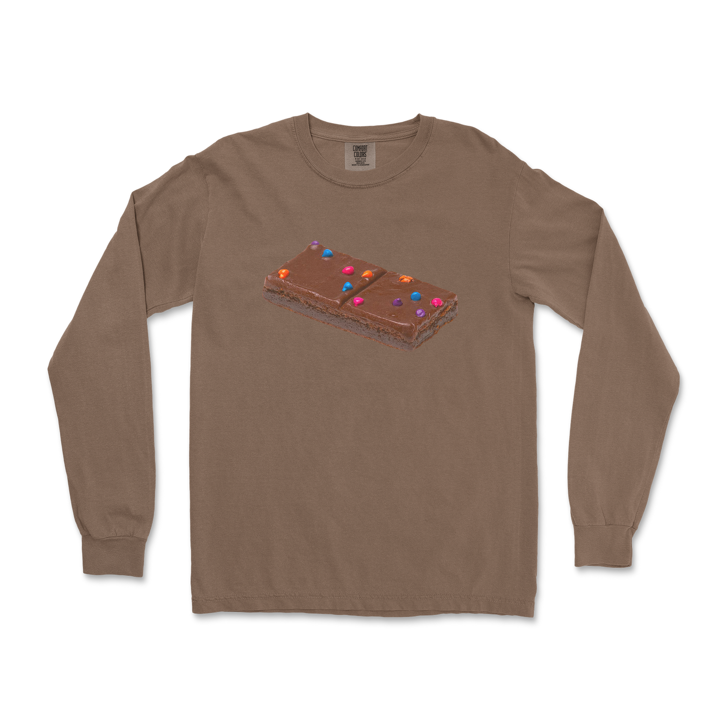 Comfort Colors Long Sleeve Mmmmm Yummmm in Espresso