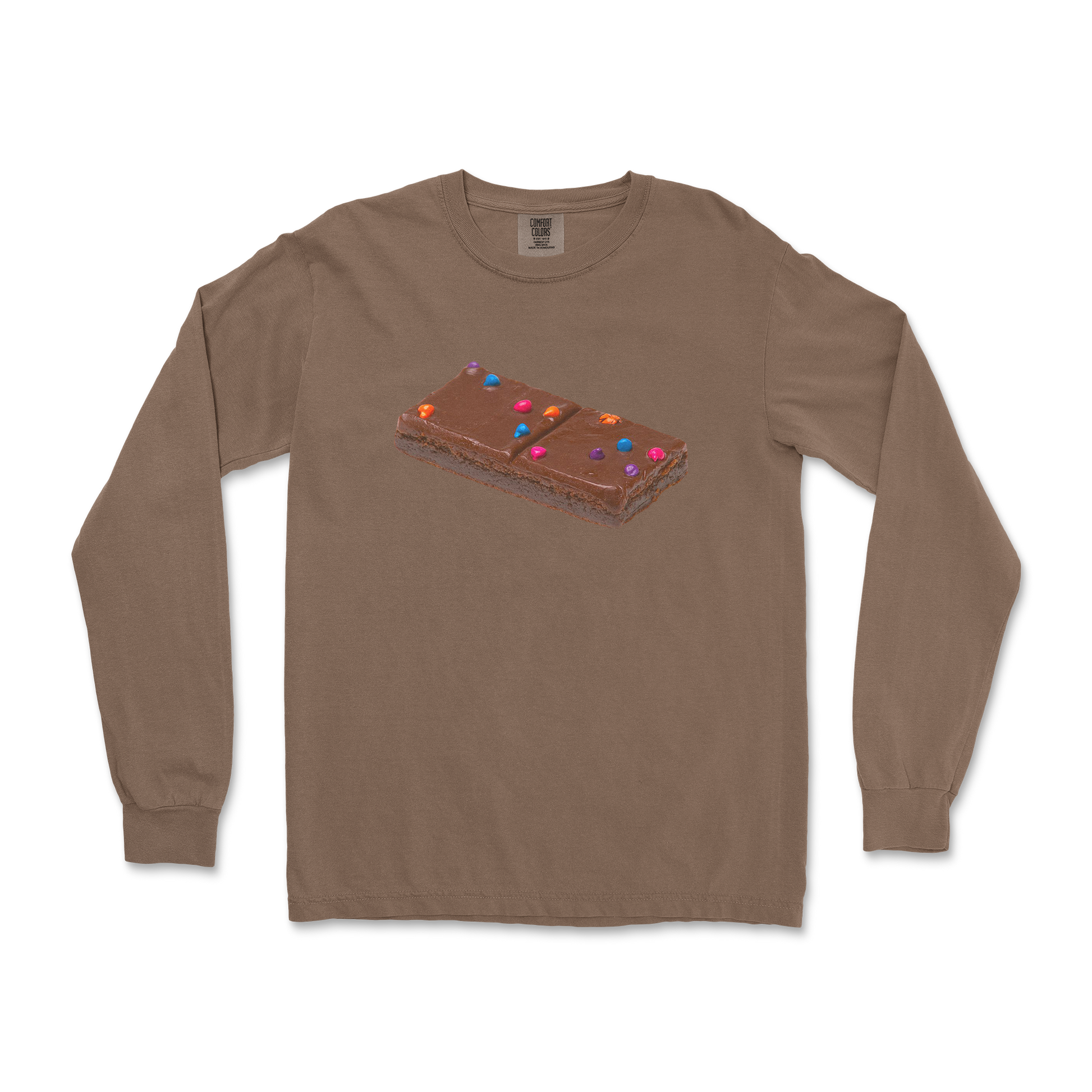 Comfort Colors Long Sleeve Mmmmm Yummmm in Espresso