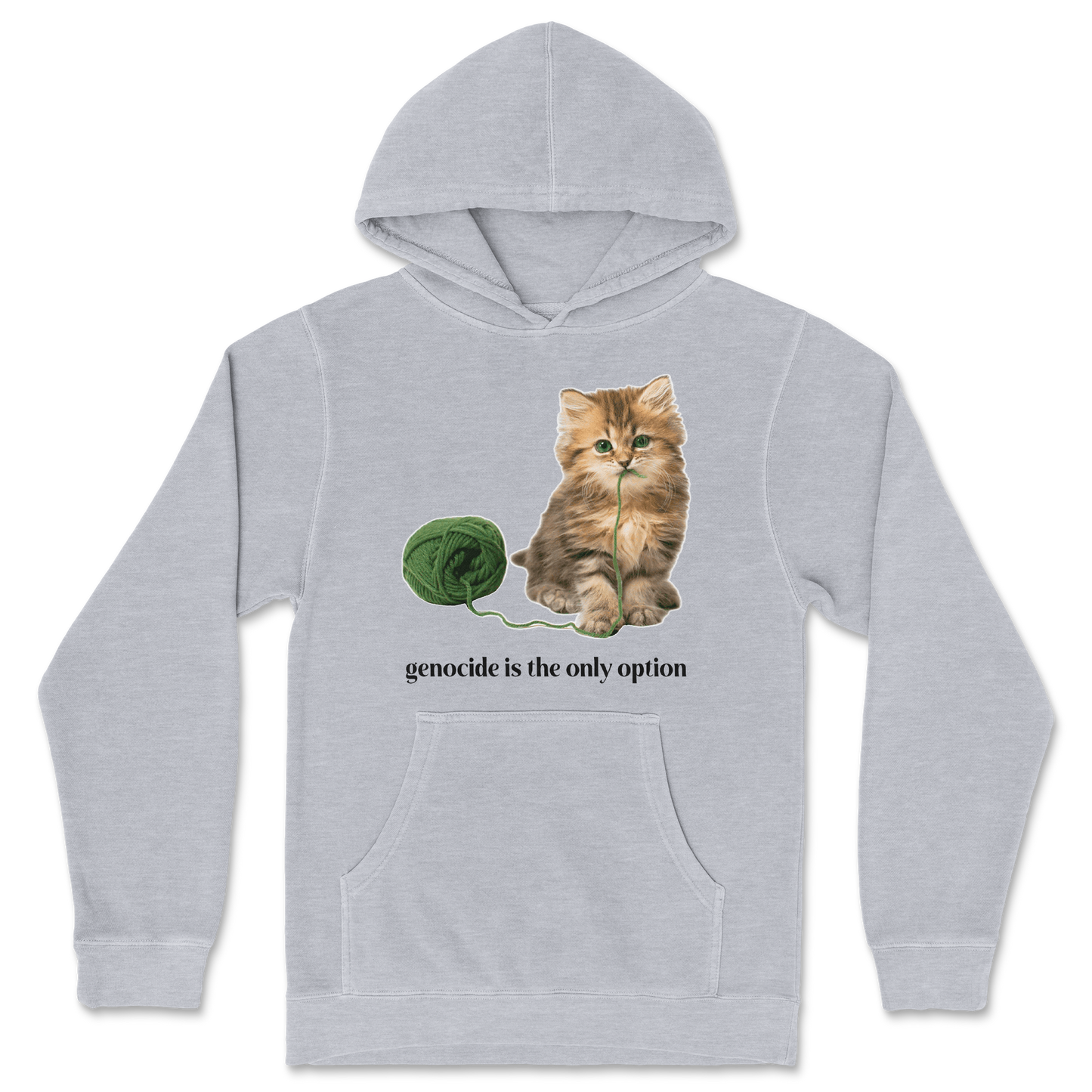 Independent Clothing Co. Hoodie Genocide Kitty  in Grey-Heather