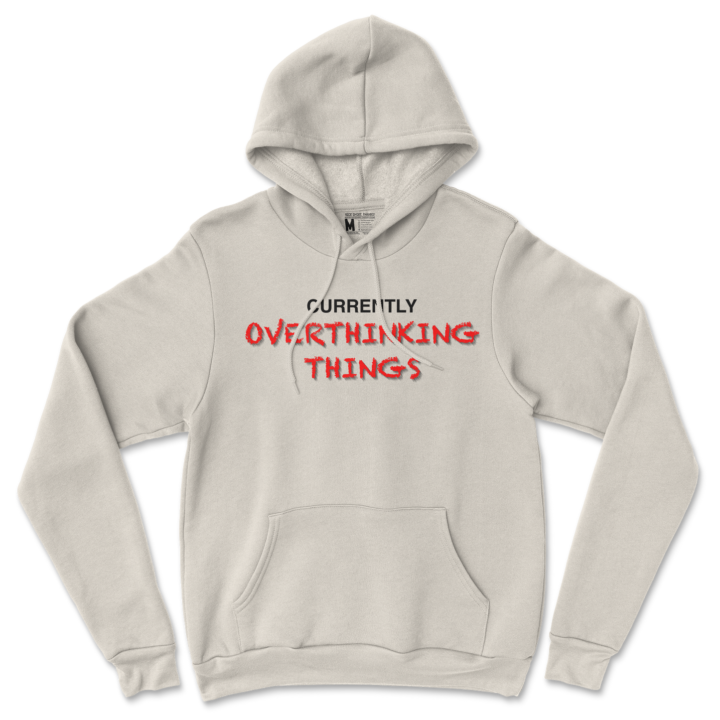 Gildan SoftStyle Hoodie For Our Lil Overthinker in Sand