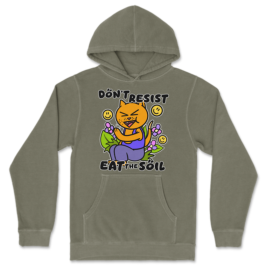 Independent Clothing Co. Hoodie Eat The Soil in Olive