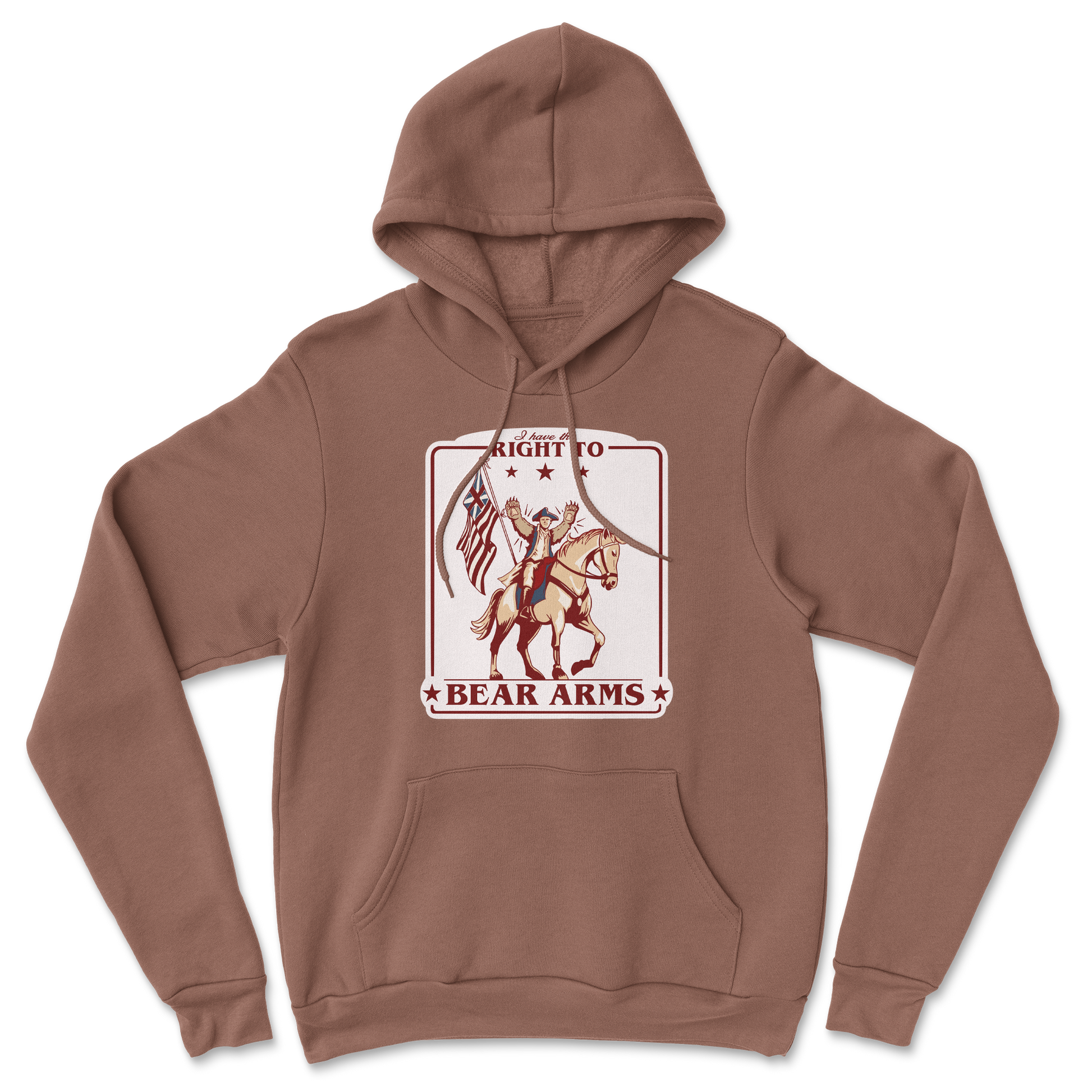 Heavy Blend Hoodie Right to Bear Arms in Cocoa