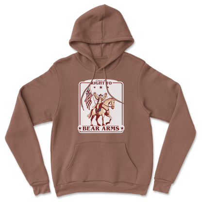Heavy Blend Hoodie Right to Bear Arms in Cocoa