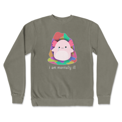 Independent Clothing Co. Crew Neck Mentally Ill and Squishy in Army