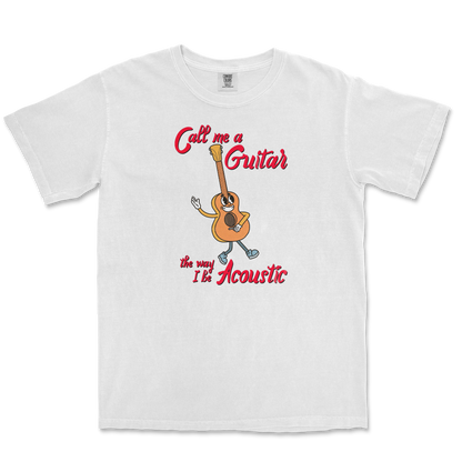 Comfort Colors T-Shirt I Do Be Acoustic  in White