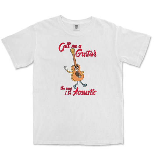 Comfort Colors T-Shirt I Do Be Acoustic  in White