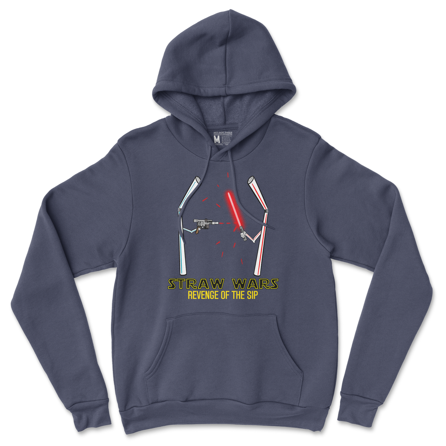 Gildan SoftStyle Hoodie Straw Wars in Navy