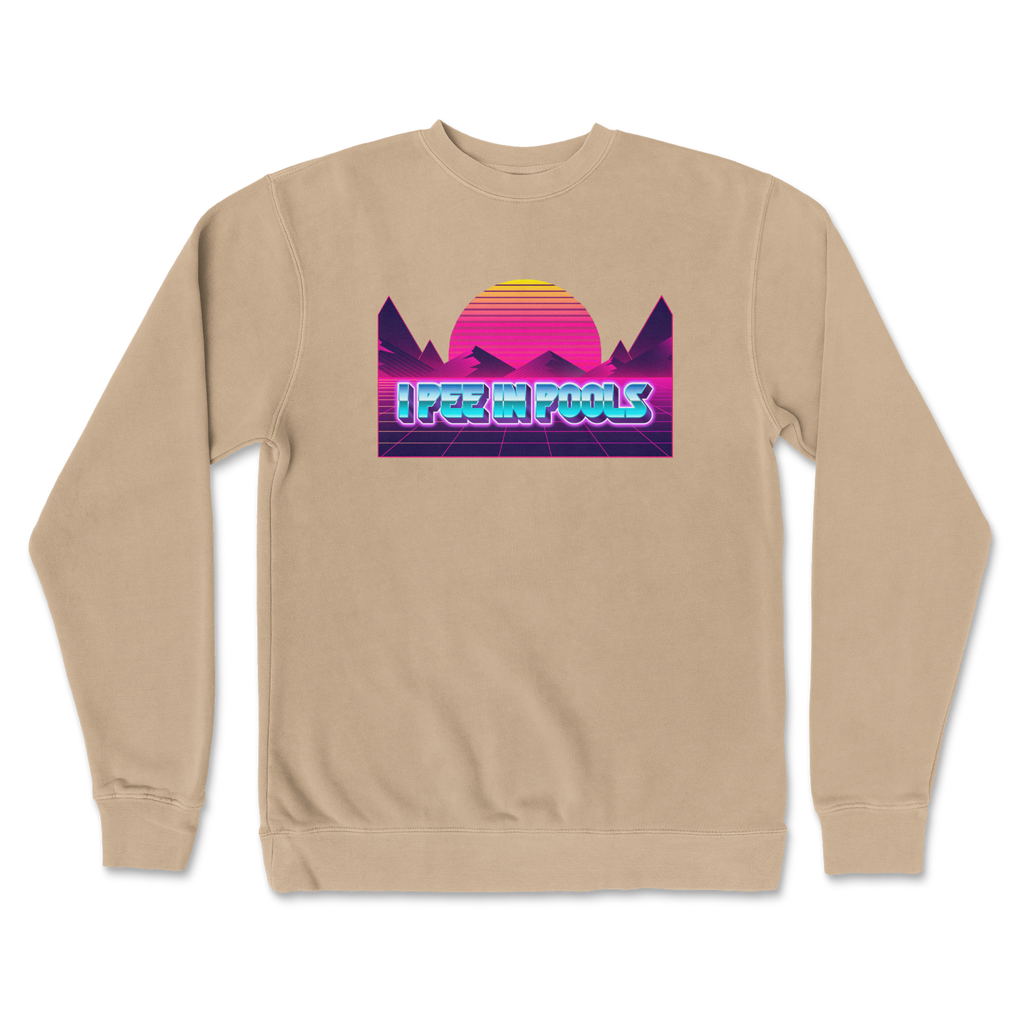 Independent Clothing Co. Crew Neck I Pee in Pools in Sandstone