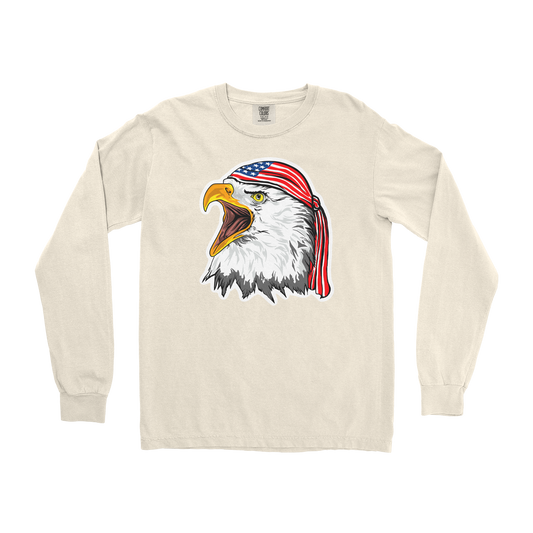 Comfort Colors Long Sleeve Freedom Eagle in Ivory