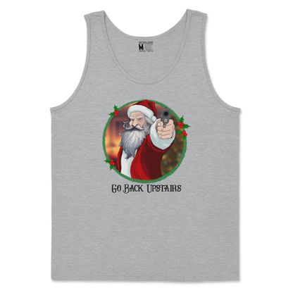 Gildan SoftStyle Tank Top Angry Santa  in Sport-Grey