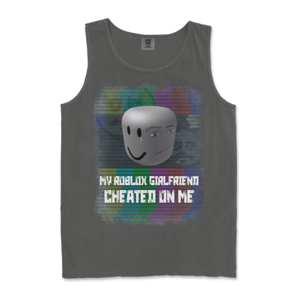 Comfort Colors Tank Top Roblox GF in Pepper