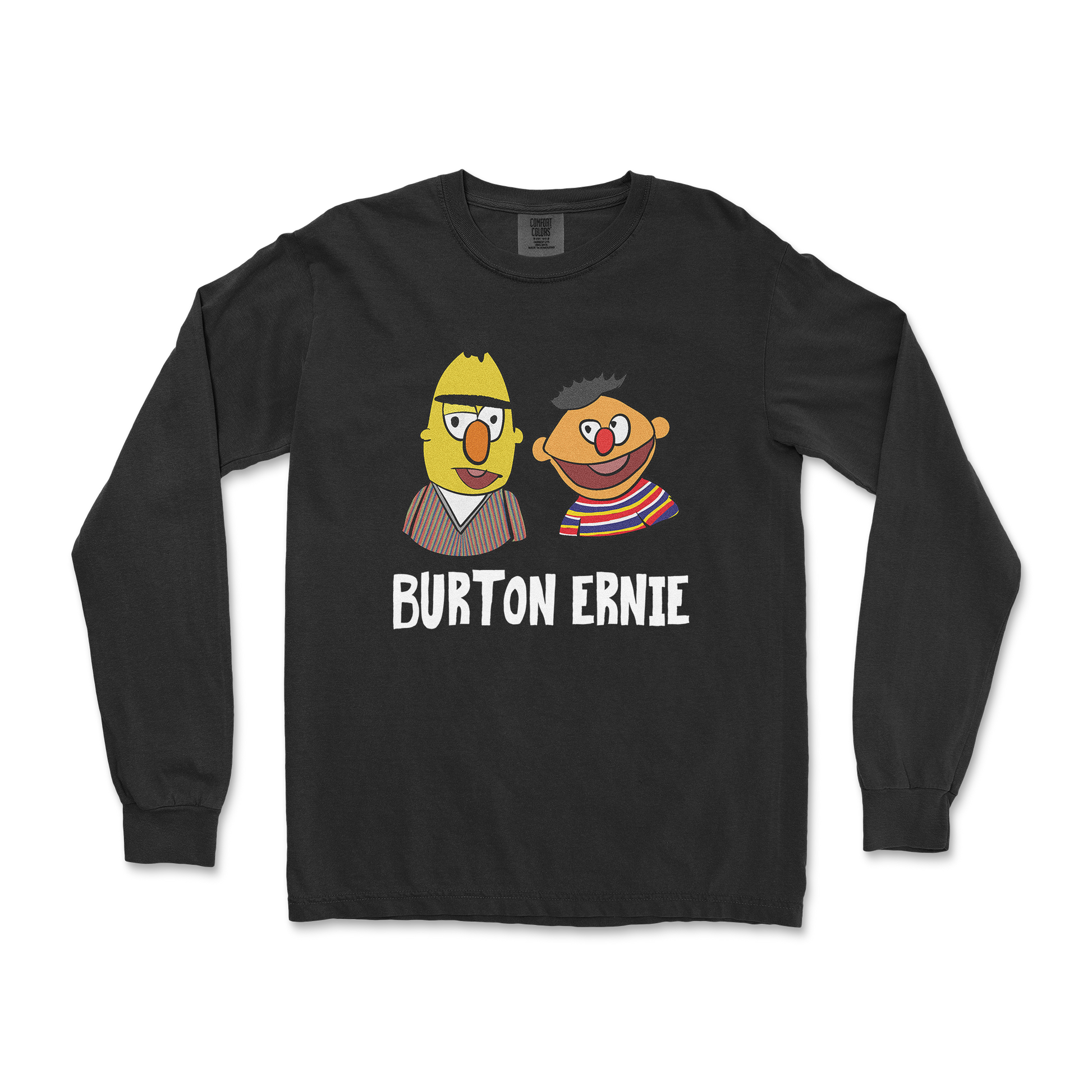 Comfort Colors Long Sleeve Burton Ernie in Black