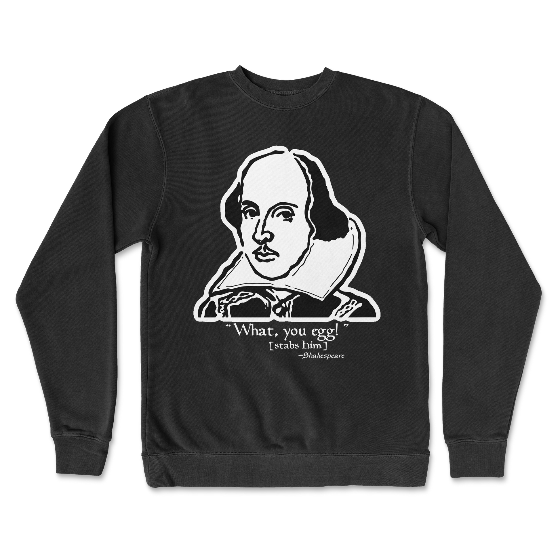 Independent Clothing Co. Crew Neck Shakespeare Quote  in Black