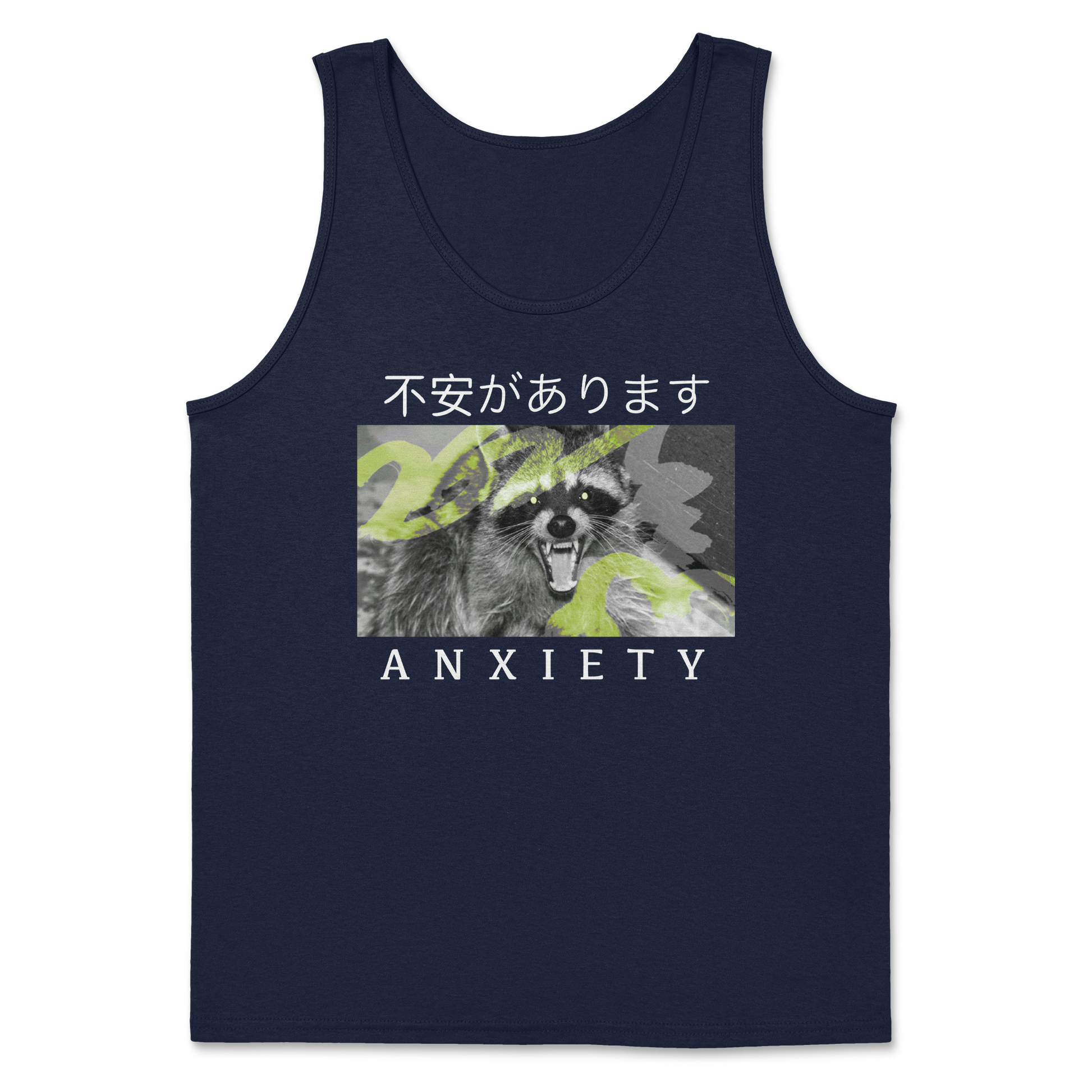 Heavy Blend Tank Top Anxiety in Navy