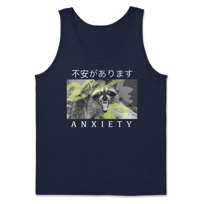 Heavy Blend Tank Top Anxiety in Navy