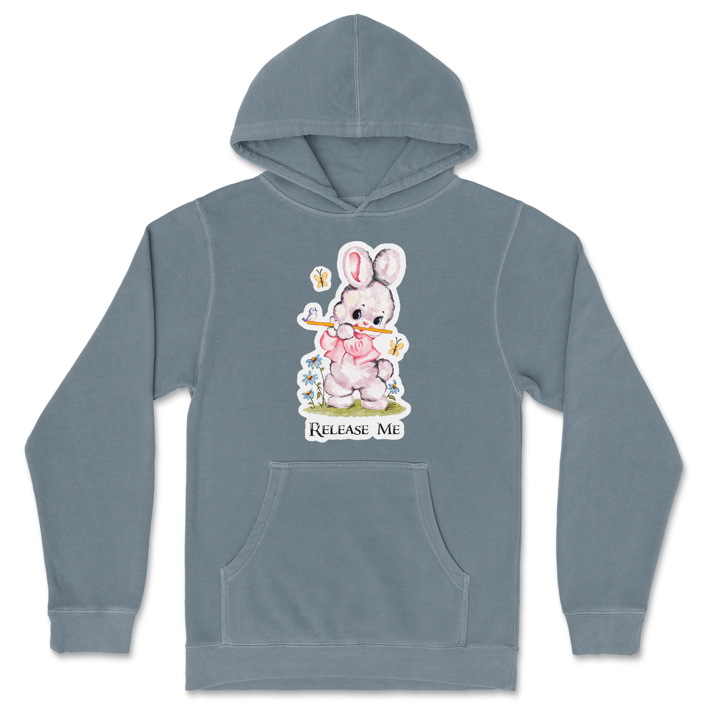 Independent Clothing Co. Hoodie Cute Bunny in Blue Magic