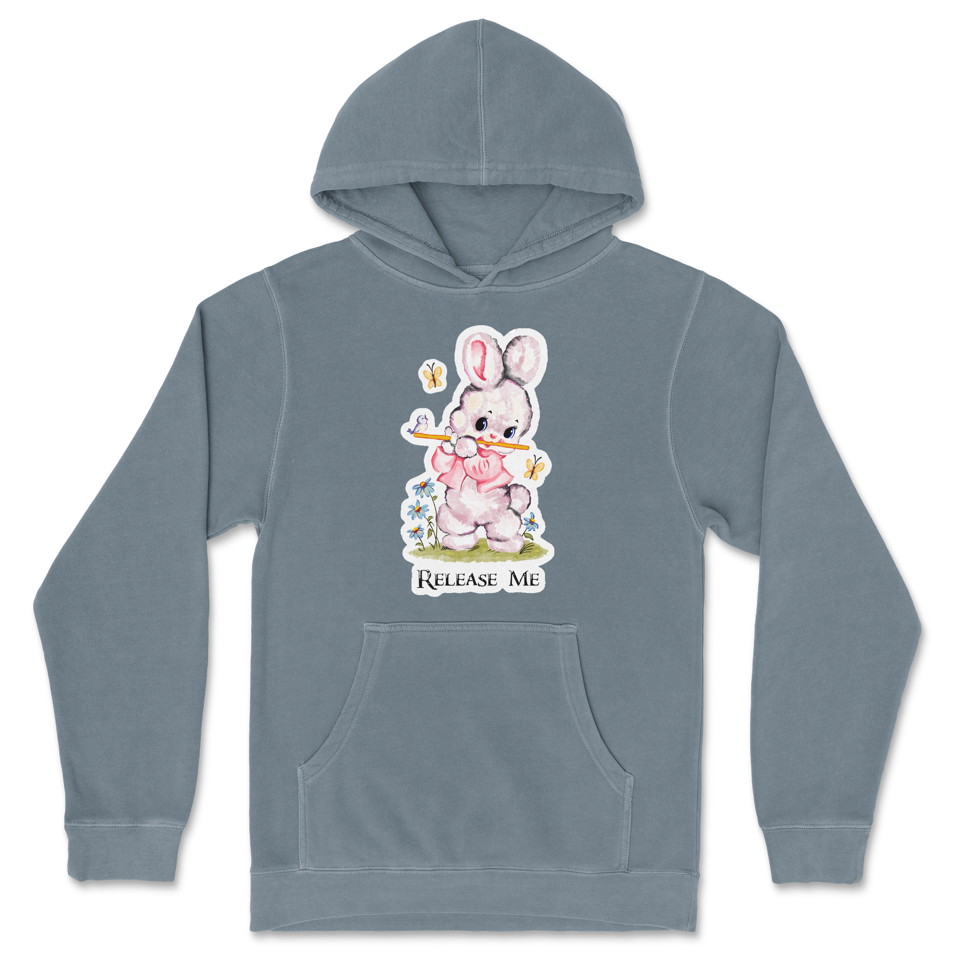 Independent Clothing Co. Hoodie Cute Bunny in Blue Magic