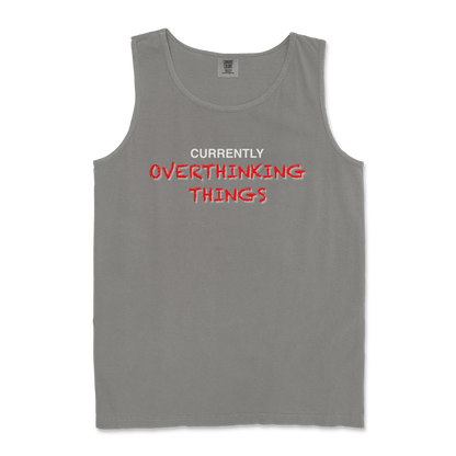 Comfort Colors Tank Top For Our Lil Overthinker in Grey