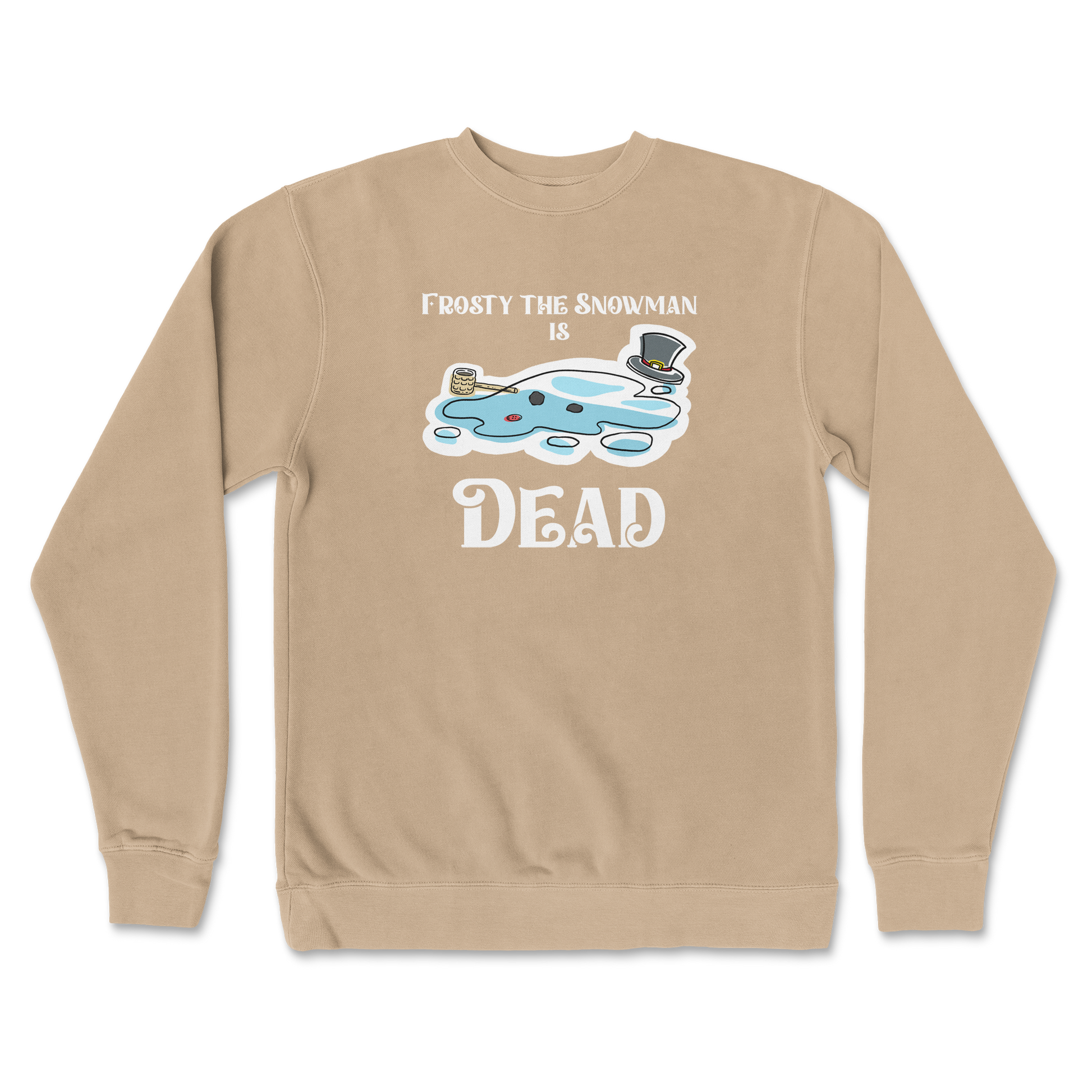 Independent Clothing Co. Crew Neck Frosty is Dead  in Sandstone