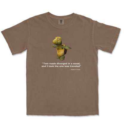 Comfort Colors T-Shirt Robert Frost Quote in Espresso