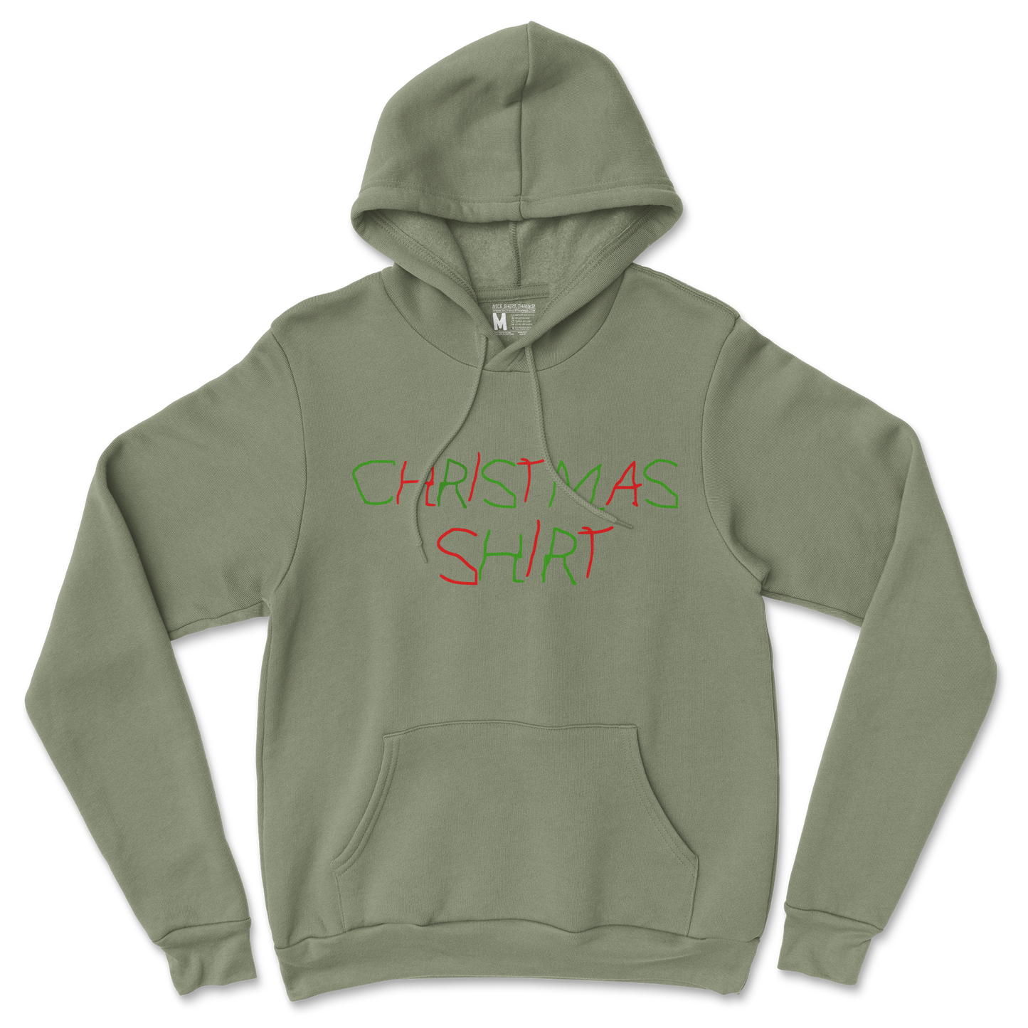 Gildan SoftStyle Hoodie Christmas Shirt in Military-Green