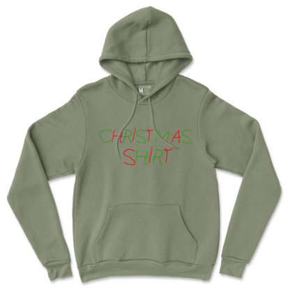 Gildan SoftStyle Hoodie Christmas Shirt in Military-Green