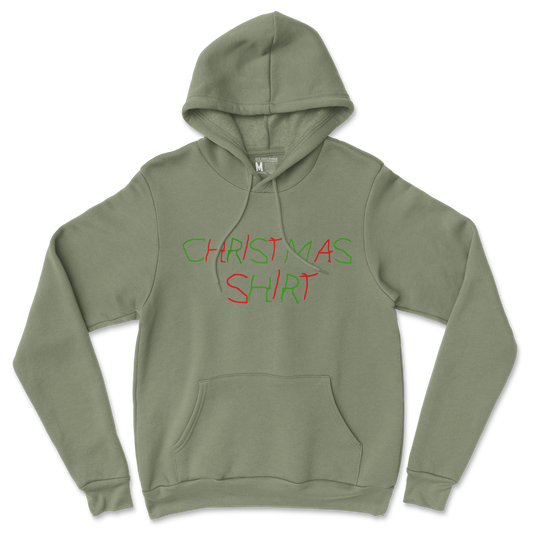 Gildan SoftStyle Hoodie Christmas Shirt in Military-Green