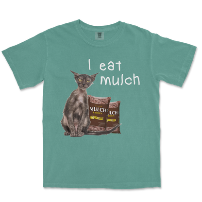 Comfort Colors T-Shirt I Eat Mulch in LightGreen