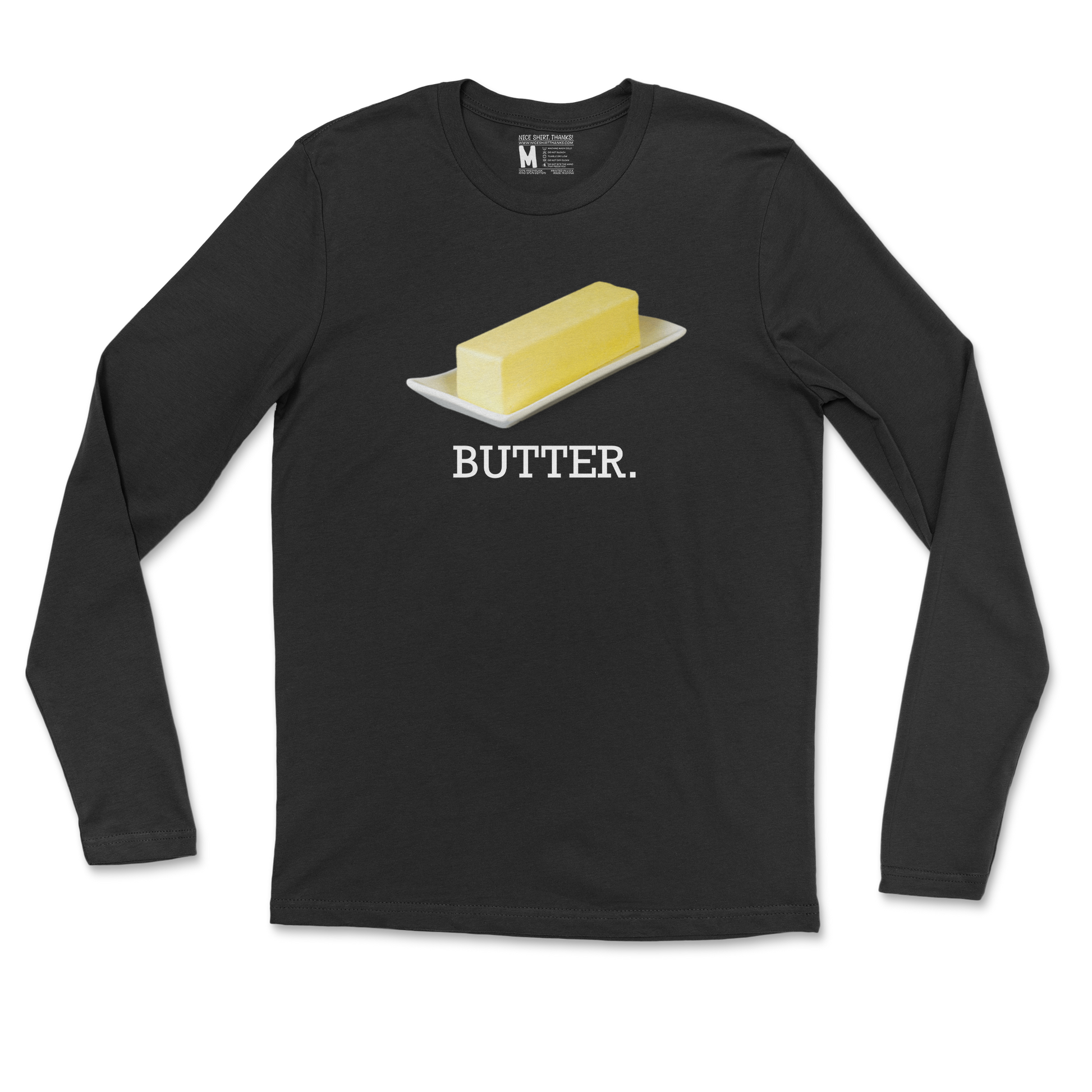 Gildan SoftStyle Long Sleeve Butter in Black